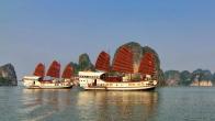 Red Dragon Private Cruise Bai Tu Long Bay 2 Days 1 Night | Luxury Halong Cruise from Hanoi
