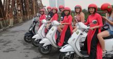 Visit Hanoi city with motorbike Hanoi Vespa Tour Half Day